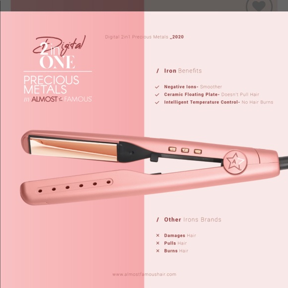 🆕 Almost Famous 2 IN 1 Twist Straightener/Curler - Picture 3 of 7